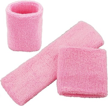 Фитнес-набор Frotki Повязка на голову 80-х 90-х Диско Розовый Неон Китч Вечеринка