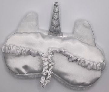 МАСКА ДЛЯ СНА ДЛЯ ГЛАЗ РАССЛАБЛЕНИЕ БЕЛЫЙ ЕДИНОРОГ РАДУГА ПЛЮШ