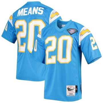 Koszulka Rugby Natrone Means Los Angeles Chargers