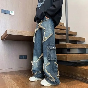 2024 New Streetwear Big Star Edge Jeans Cargo Pant