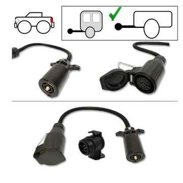 Adapter Przejściówka Elektryki Haka Hol. Aut USA do Jeep Wrangler 18-