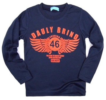 3066 bluzka DŁUGI rękaw *COOL* 4Y navy