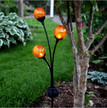 Светодиодный садовый светильник на солнечной батарее IP44 с датчиком сумерек 70 см НАРУЖНЫЙ