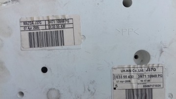 KOMPUTER 5WS40142ET 3S6112A650GE ZESTAW IMMO MAZDA 2 DY 1.4 D AUTOMAT 02-07