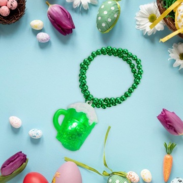 СТ. Ожерелье из бисера на день Святого Патрика, нарядные аксессуары для костюма, пивная кружка