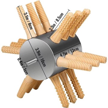 Износостойкая дрель для ощипывания кур, 18 пальцев, средняя.