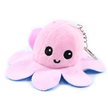 OŚMIORNICA DWUSTRONNA PLUSZAK BRELOK Różne Kolory