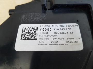 AUDI A3 21^ SVĚTLO PRAVÝ ZADNÍ 8Y09450208