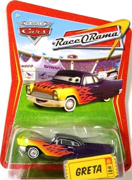 GRETA - Samochodzik Metalowy Diecast Auta Cars Disney Pixar Mattel 1:55