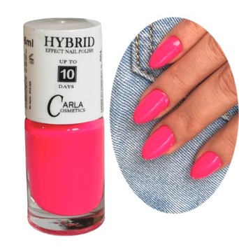 CARLA HYBRID EFFECT lakier bez lampy neon pink