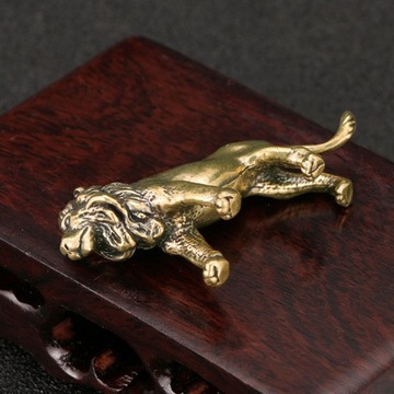 ФЭНШУЙ СТАТУЭТКИ С ЛАТУННЫМ ОРНАМЕНТОМ ЛЕВ ДОМАШНИЙ ДЕКОР