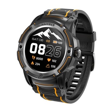 Прочные умные часы HAMMER Watch Plus Amoled GPS спортивные часы с пульсометром
