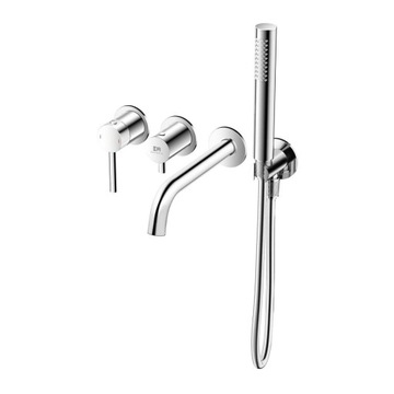 Bateria Wannowa Podtynkowa Fly 4-Otworowa Z Boxem I Zestawem Prysznicowym C
