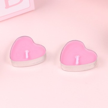 Свечи-сердечки Романтические бездымные свечи