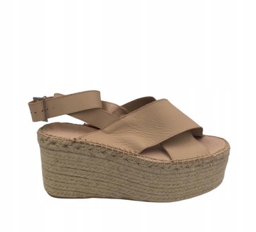 Buty damskie sandały zamsz espadryle Zign r40