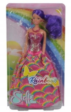 LALKA STEFII TĘCZOWA SUKIENKA SIMBA 33011