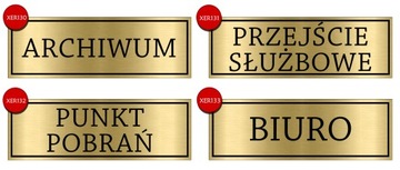 TABLICA na Drzwi Oznaczenia BIURO Kierownik Wzory