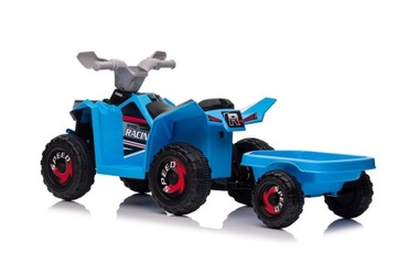 Квадроцикл XMX630T на аккумуляторе, синий с прицепом