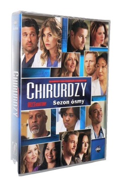 6xDVD - CHIRURDZY - Sezon 8 - nowa, folia