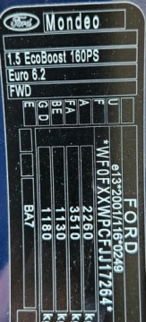Ford Mondeo V Kombi 1.5 EcoBoost 165KM 2018 Ford Mondeo Niski przebieg, Poliftowy, Bezwypadkowy, Serwisowany, 1.5 164KM, zdjęcie 29