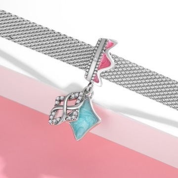 Charms zawieszka REFLEXIONS srebro S925 płaska