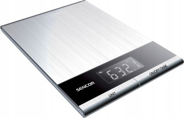 SENCOR Waga elektryczna 5kg stalowa dokładność 1g