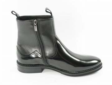 Кожаные черные ботинки челси Trio D131 из фетра R37
