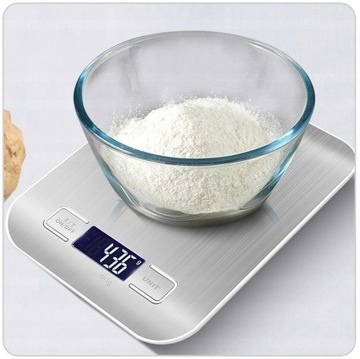 ЭЛЕКТРОННЫЕ ТОЧНЫЕ КУХОННЫЕ ВЕСЫ 5 кг/1 г ЖК-дисплей