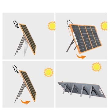 СОЛНЕЧНЫЙ ГЕНЕРАТОР ЭЛЕКТРОСТАНЦИИ 520ВТ 1100ВТ ПИК +100ВТ СОЛНЕЧНАЯ