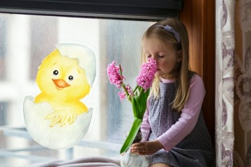 НАКЛЕЙКА НА ПАСХАЛЬНОЕ ОКНО КУРИЦА 5А