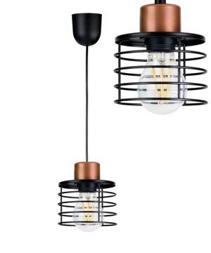LAMPA WISZĄCA ZWIS żyrandol sufitowa loft SPRĘŻYNA