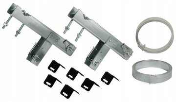 Obejma kominowa uchwyt masztu opaska ZAPADKOWA