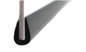 Listwa krawędziowa rantowa czarna guma PVC 1 mm