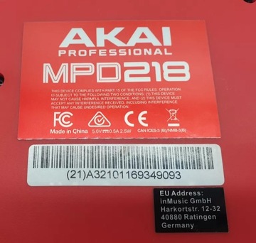 AKAI MPD 218 СИНТЕЗ + ПРОВОДКА