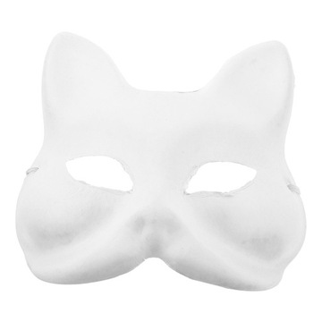 PUSTE MASKI NA HALLOWEENIE TYKOWA RĘCZNIE MALOWANA NA BIAŁO