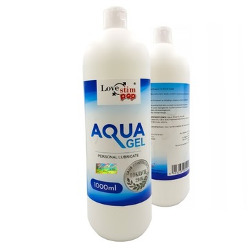 Wydajny Lubrykant Nawilżający na Bazie Wody AQUA GEL 1000ml Wodny NIE PLAMI