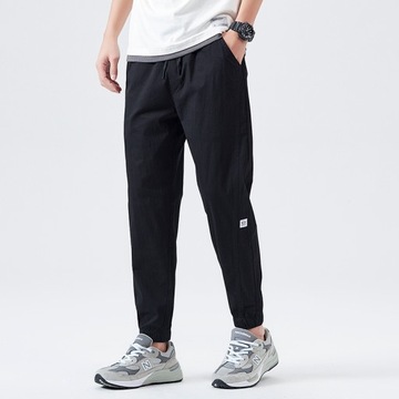 Brand Summer Cotton Ankle Length Pants Men Thin Dr