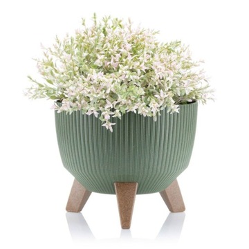 Красивый набор комнатных цветочных горшков GREEN FLOWER POT