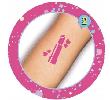 Маркеры для тату Create It, 6 шт. с трафаретом, ароматизированные