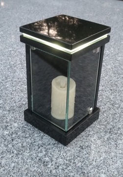 Lampion granitowy nagrobny granitowy PODSWIETL LED