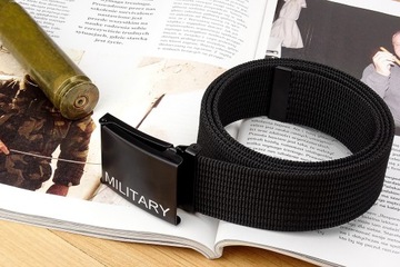 Pasek Parciany Wojskowy GRACIO MILITAEY Czarny