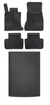 Set 77 Gumové rohože a rohože Bmw řady 5 G60 Sedan od roku 2023