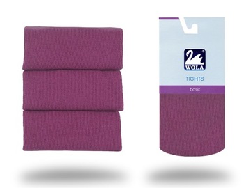 Wola BASIC bawełniane rajstopy,PURPLE 93, 152-158