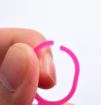 Кольцо-чашка со спонжем для краски для перманентного макияжа РОЗОВАЯ.