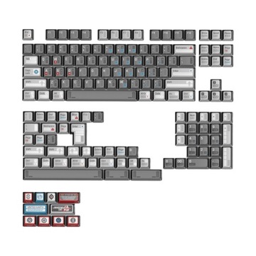 KeyTok Keycaps PBT - Klawisze do Klawiatury Mechanicznej Dye-Sub KOL