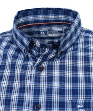 Мужская клетчатая рубашка стандартного кроя с длинным рукавом