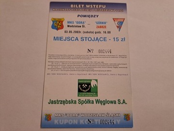 ODRA WODZISŁAW - GÓRNIK ZABRZE 03-05-2003