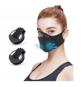 MASKA MASECZKA ANTYSMOGOWA ANTYWIRUSOWA + FILTR