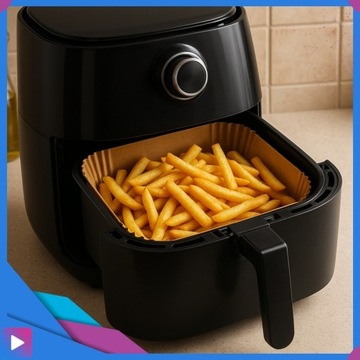 Wkładki Do Frytkownicy Air Fryer 16x16cm 50szt Pergaminowe Papierowe