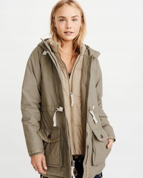 Abercrombie Hollister kurtka damska parka L